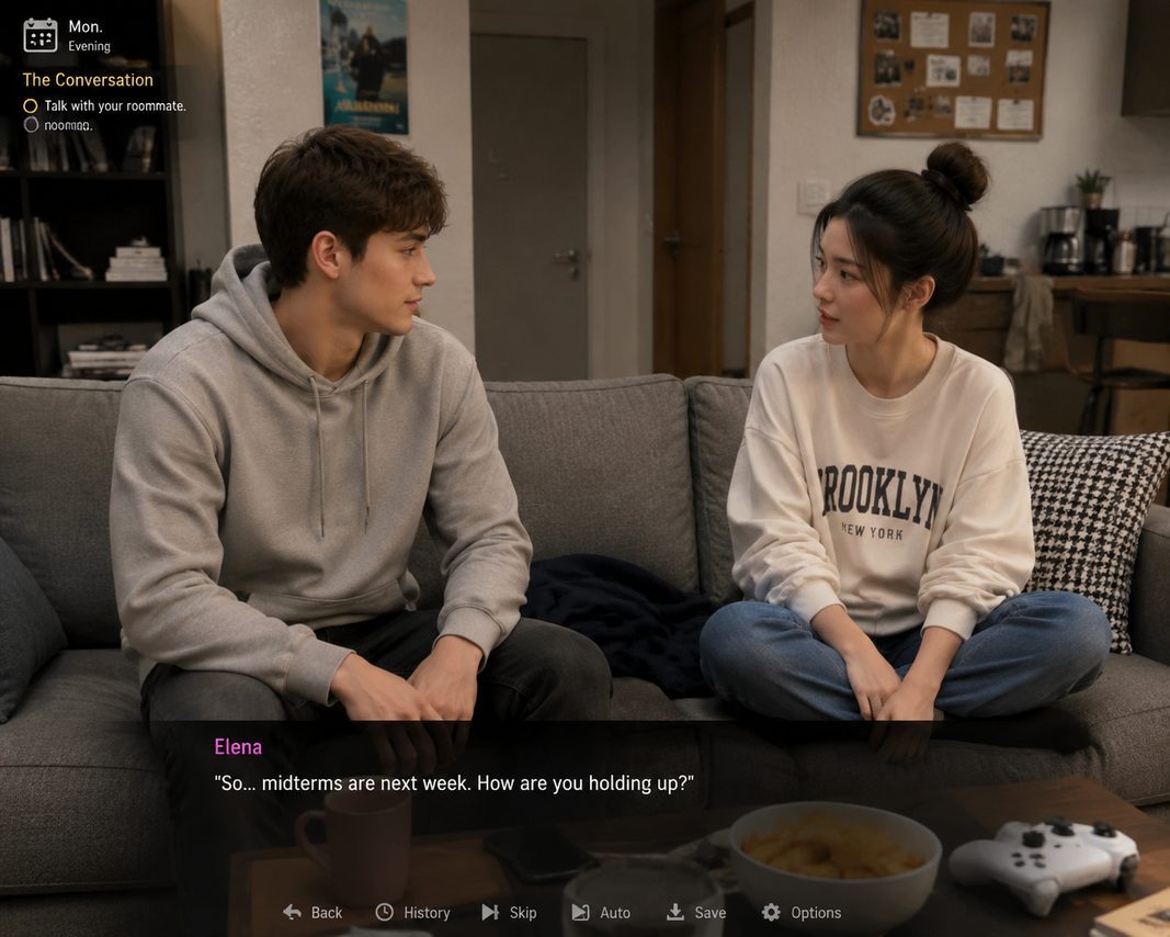 我的可爱表姐 事件触发 画面